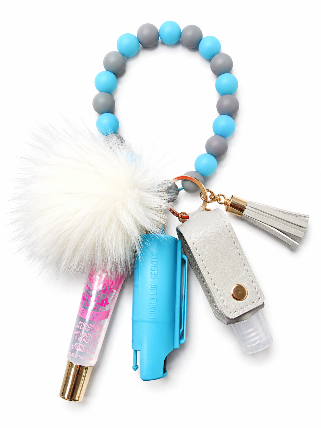 Wristlet keychain w/mace