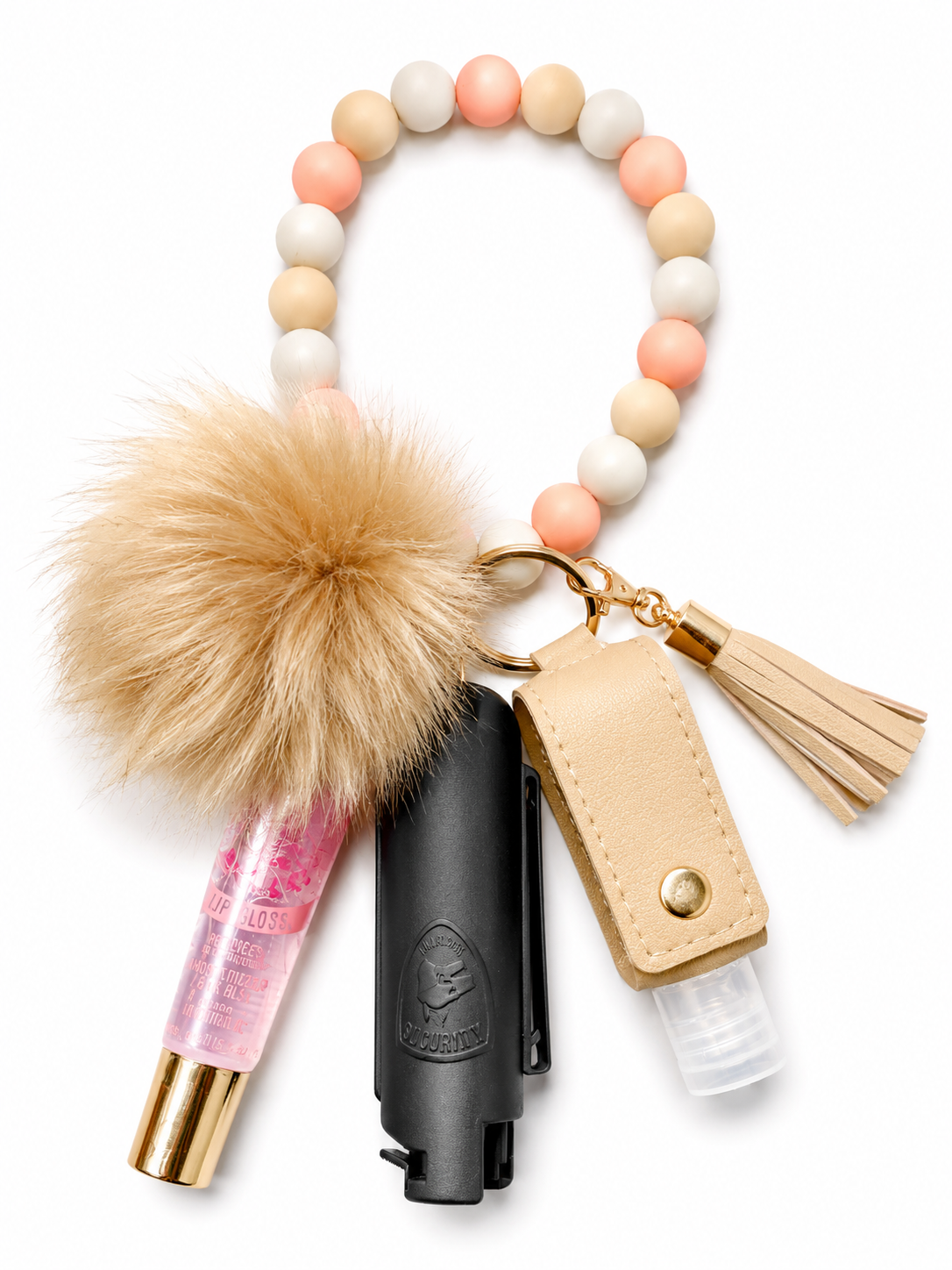Wristlet keychain w/mace