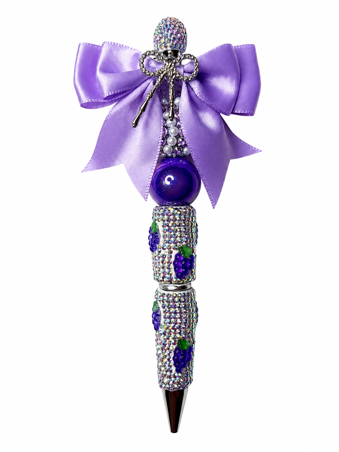 Grapes with purple bow