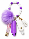 Wristlet keychain w/mace