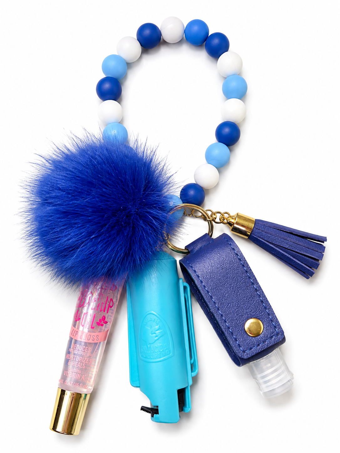 Wristlet keychain w/mace